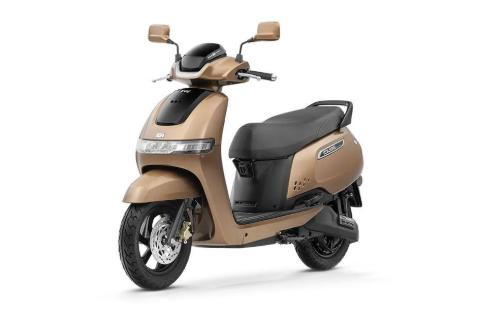 TVS iQube yellow